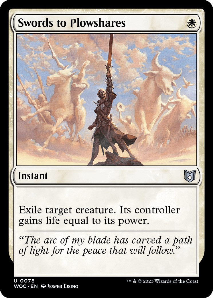 Swords to Plowshares [Wilds of Eldraine Commander] | Dumpster Cat Games