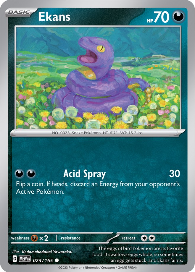 Ekans (023/165) [Scarlet & Violet 151] | Dumpster Cat Games