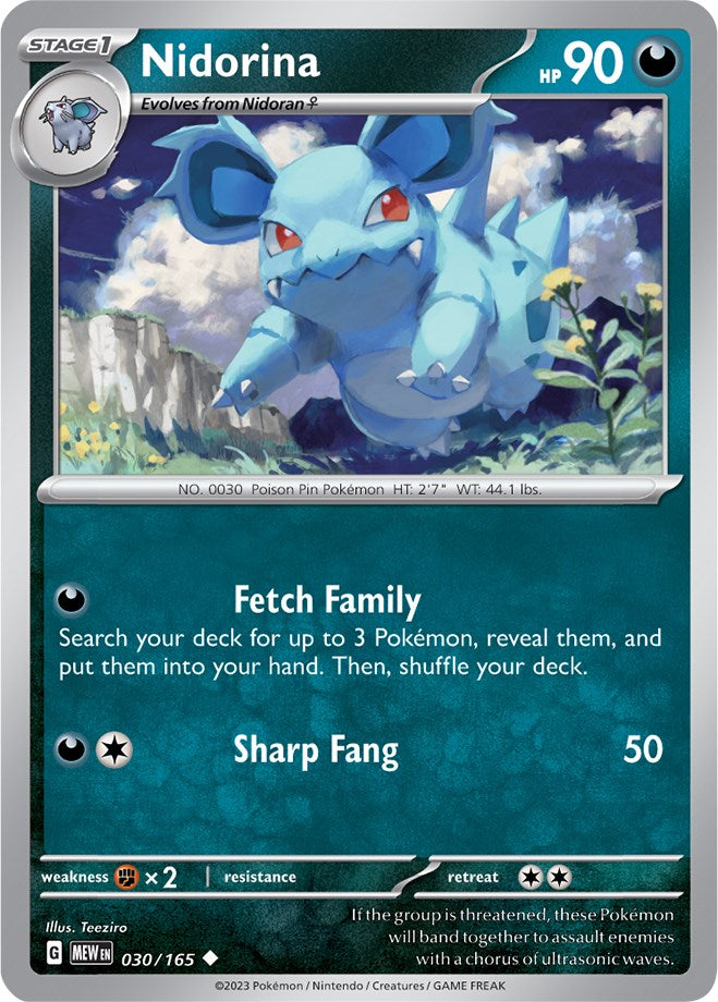 Nidorina (030/165) [Scarlet & Violet 151] | Dumpster Cat Games