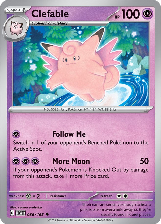 Clefable (036/165) [Scarlet & Violet 151] | Dumpster Cat Games