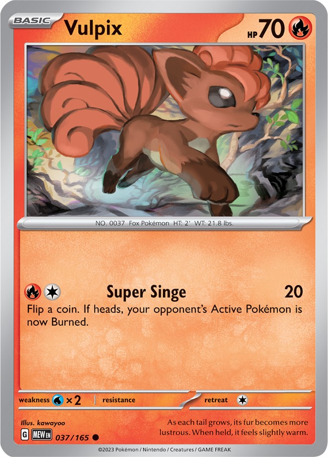 Vulpix (037/165) [Scarlet & Violet 151] | Dumpster Cat Games