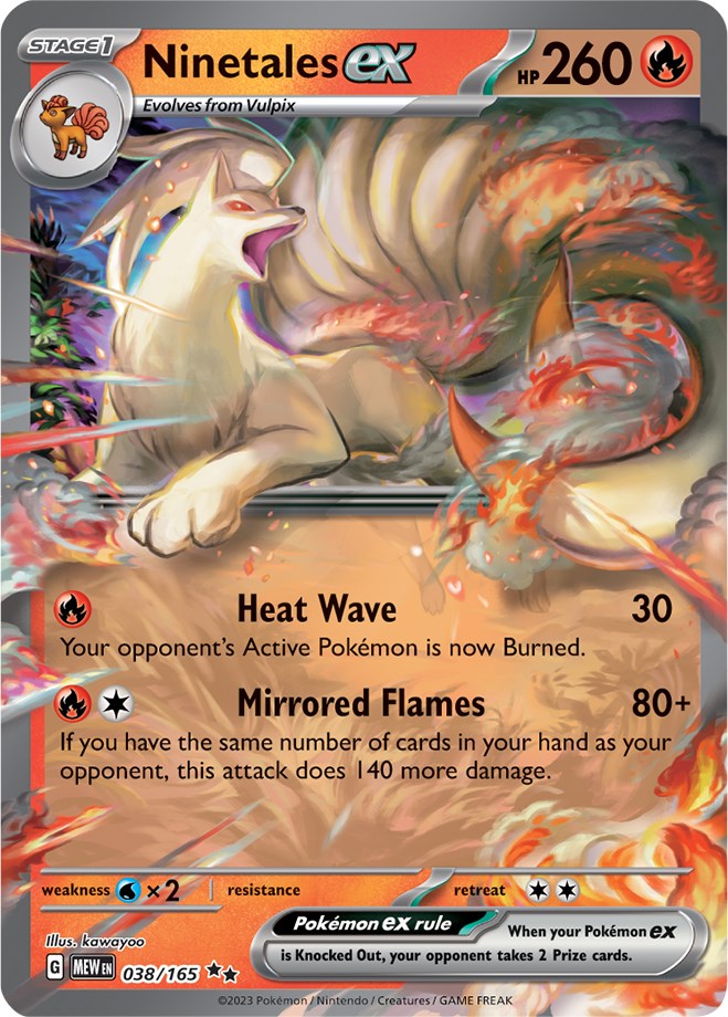 Ninetales ex (038/165) [Scarlet & Violet 151] | Dumpster Cat Games