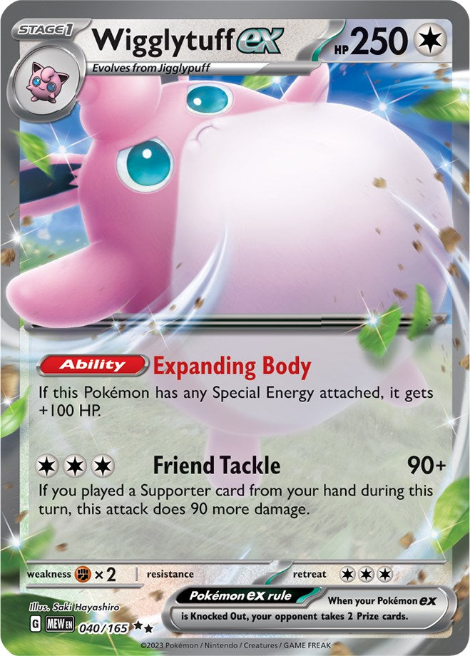 Wigglytuff ex (040/165) [Scarlet & Violet 151] | Dumpster Cat Games