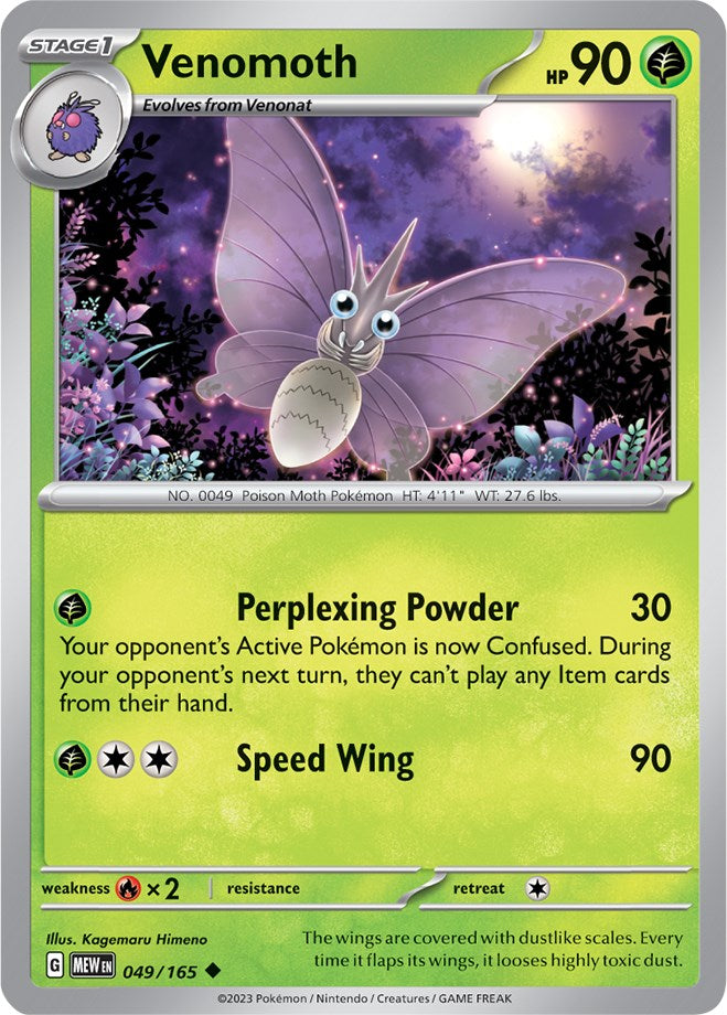 Venomoth (049/165) [Scarlet & Violet 151] | Dumpster Cat Games