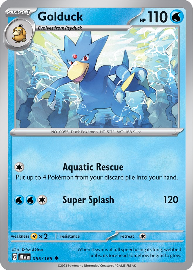 Golduck (055/165) [Scarlet & Violet 151] | Dumpster Cat Games