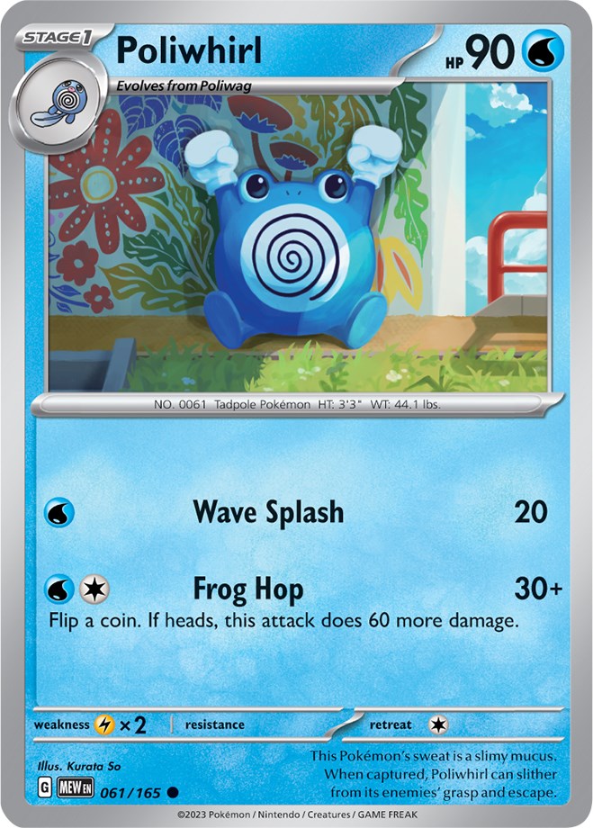 Poliwhirl (061/165) [Scarlet & Violet 151] | Dumpster Cat Games