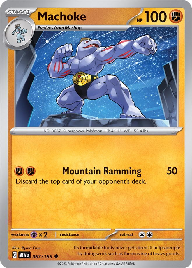 Machoke (067/165) [Scarlet & Violet 151] | Dumpster Cat Games