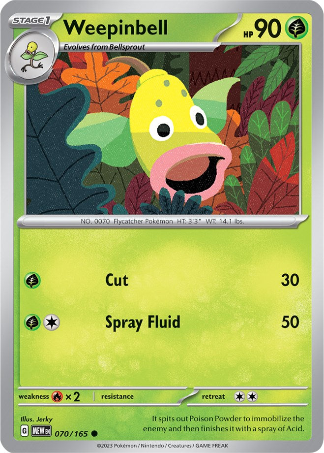 Weepinbell (070/165) [Scarlet & Violet 151] | Dumpster Cat Games