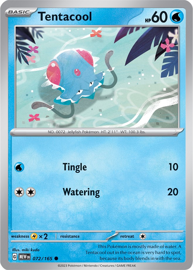 Tentacool (072/165) [Scarlet & Violet 151] | Dumpster Cat Games
