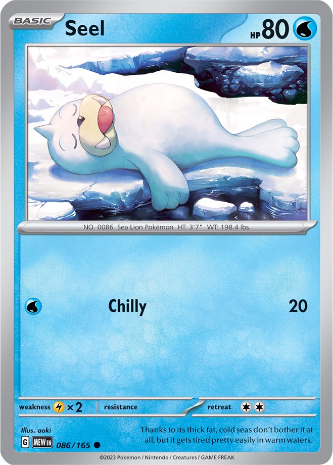 Seel (086/165) [Scarlet & Violet 151] | Dumpster Cat Games