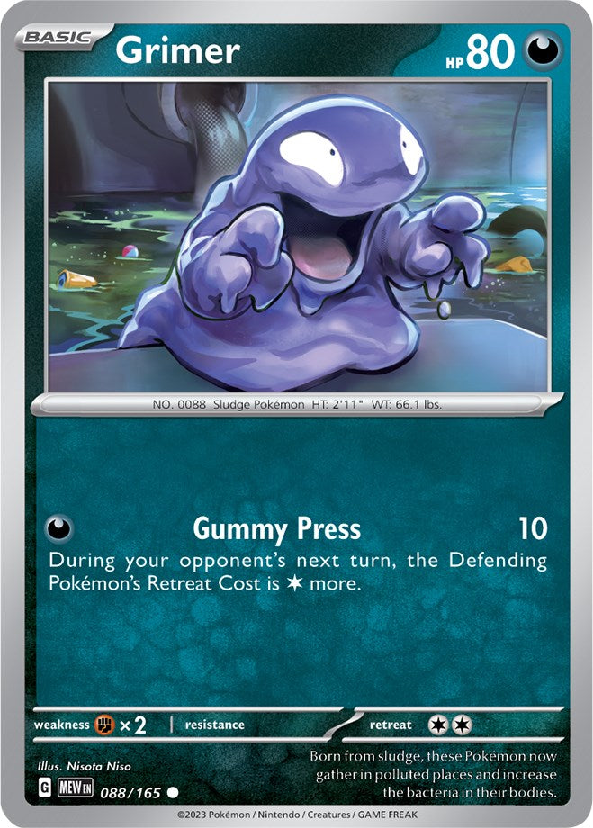 Grimer (088/165) [Scarlet & Violet 151] | Dumpster Cat Games