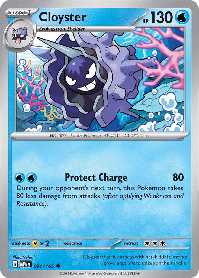 Cloyster (091/165) [Scarlet & Violet 151] | Dumpster Cat Games