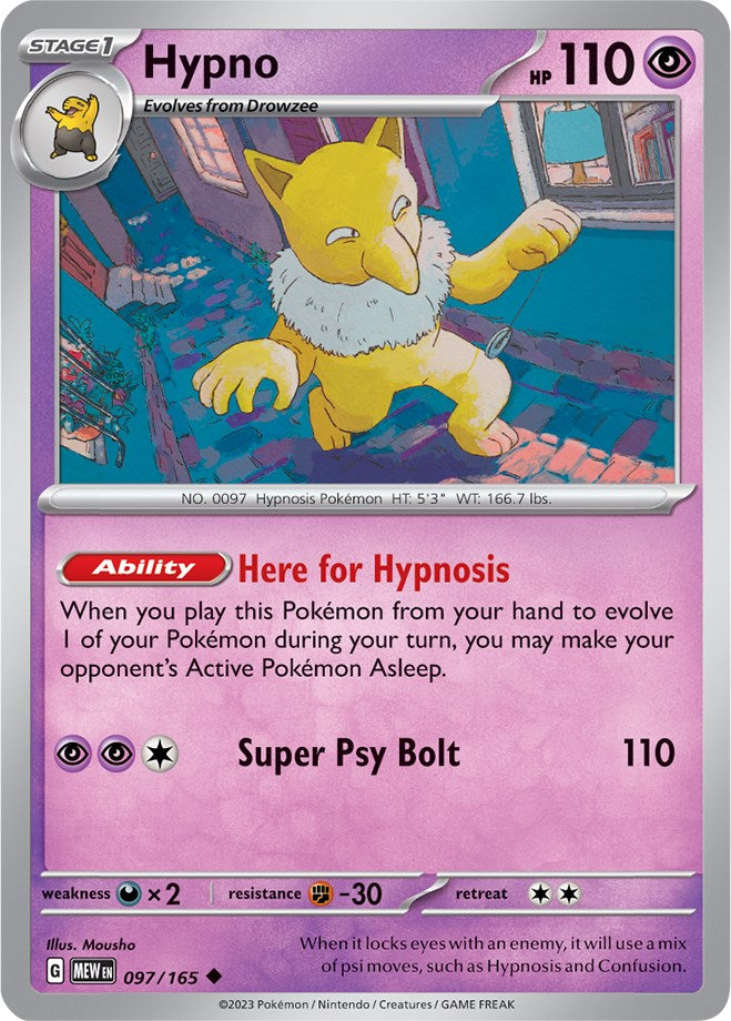 Hypno (097/165) [Scarlet & Violet 151] | Dumpster Cat Games