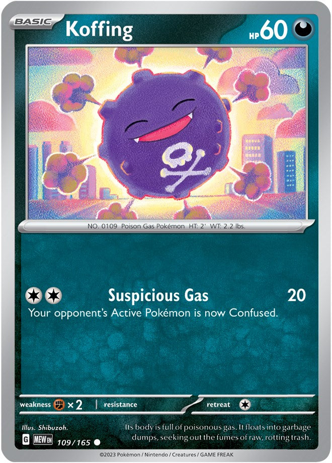 Koffing (109/165) [Scarlet & Violet 151] | Dumpster Cat Games