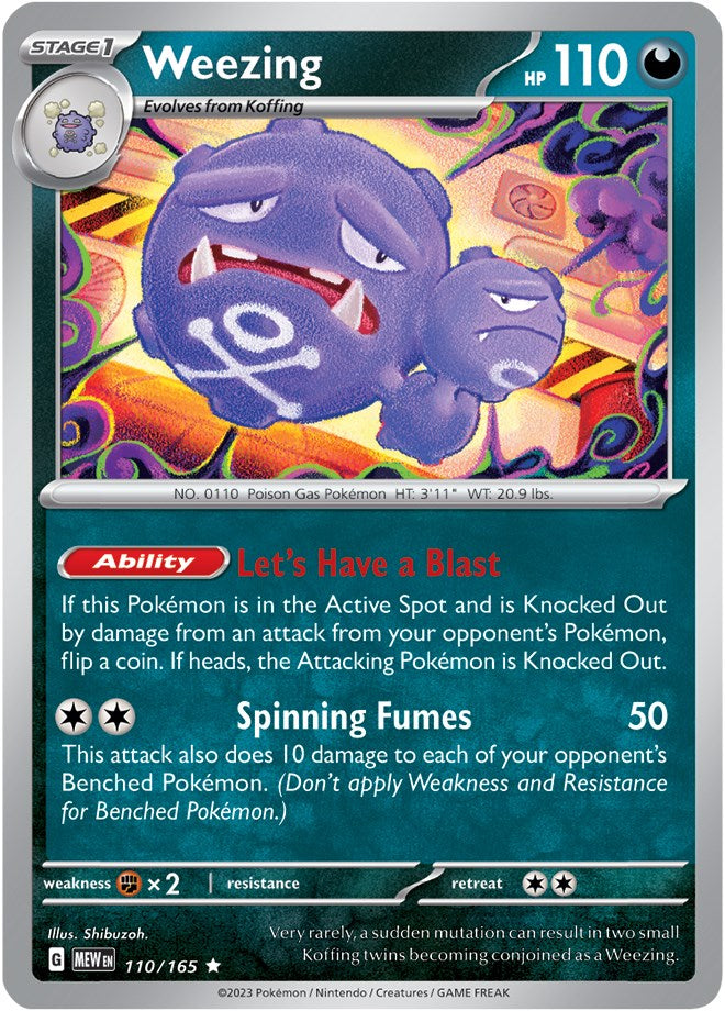 Weezing (110/165) [Scarlet & Violet 151] | Dumpster Cat Games