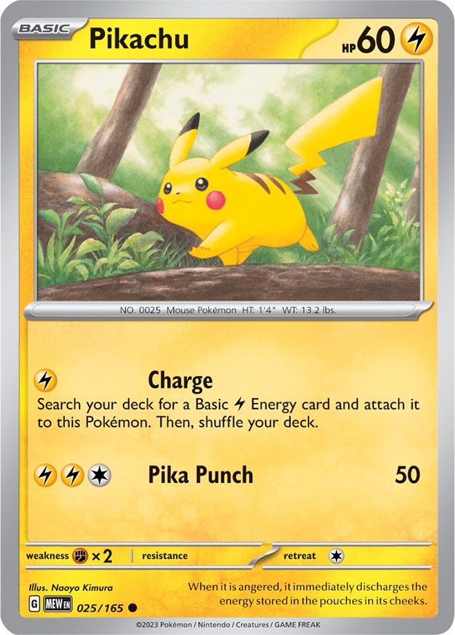 Pikachu (025/165) [Scarlet & Violet 151] | Dumpster Cat Games