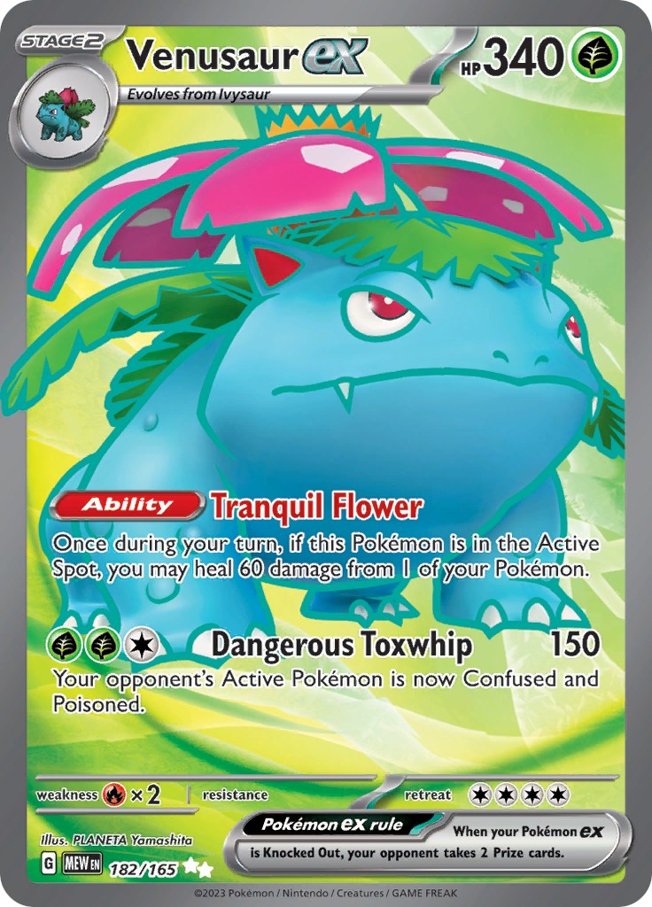 Venusaur ex (182/165) [Scarlet & Violet 151] | Dumpster Cat Games