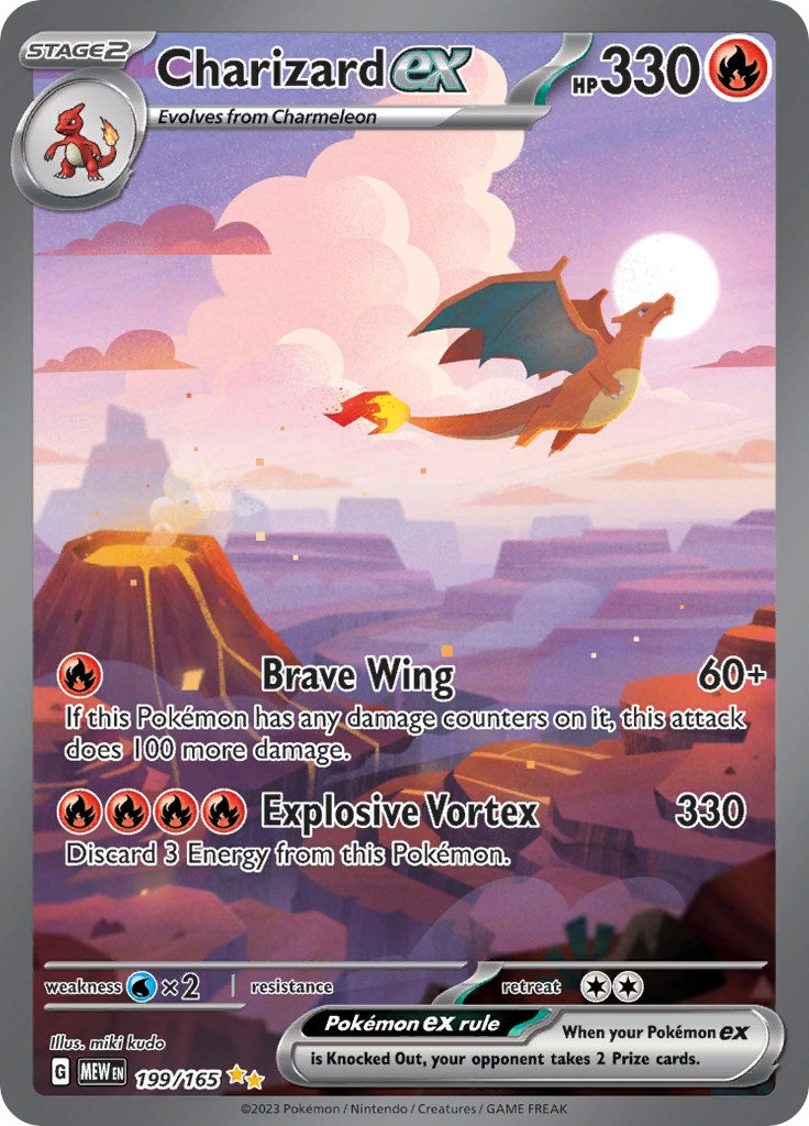 Charizard ex (199/165) [Scarlet & Violet 151] | Dumpster Cat Games