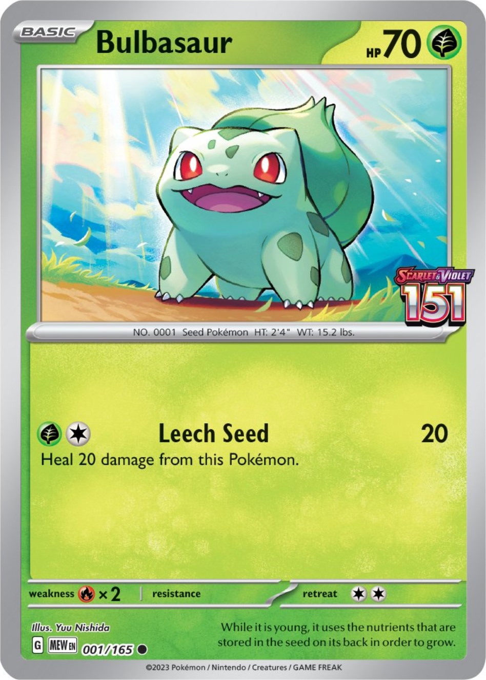 Bulbasaur (001/165) (Best Buy Exclusive) [Scarlet & Violet 151] | Dumpster Cat Games