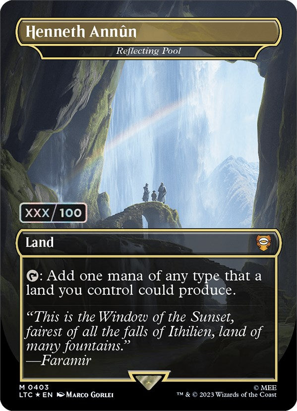 Henneth Annun - Reflecting Pool (Serialized) [The Lord of the Rings: Tales of Middle-Earth Commander] | Dumpster Cat Games