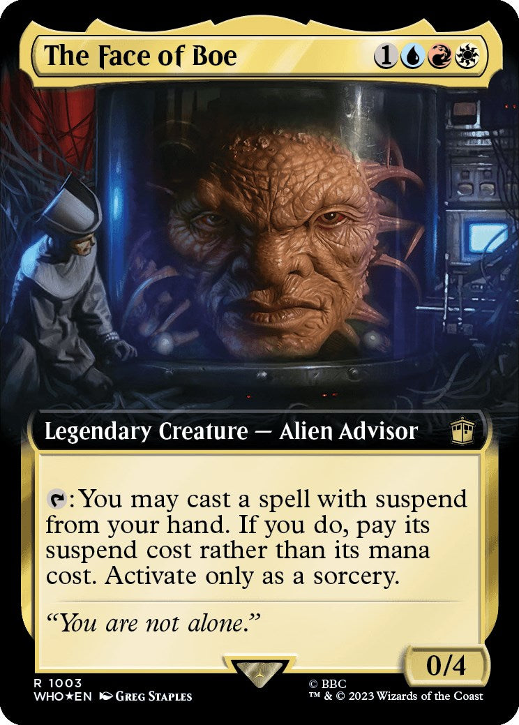 The Face of Boe (Extended Art) (Surge Foil) [Doctor Who] | Dumpster Cat Games