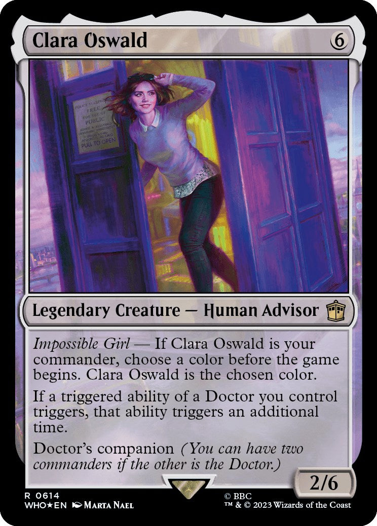 Clara Oswald (Surge Foil) [Doctor Who] | Dumpster Cat Games