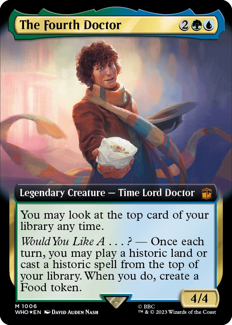 The Fourth Doctor (Extended Art) (Surge Foil) [Doctor Who] | Dumpster Cat Games