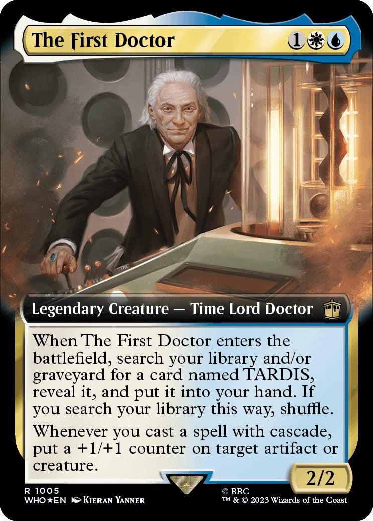 The First Doctor (Extended Art) (Surge Foil) [Doctor Who] | Dumpster Cat Games