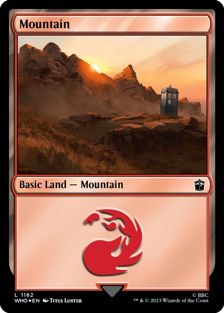 Mountain (1162) (Surge Foil) [Doctor Who] | Dumpster Cat Games