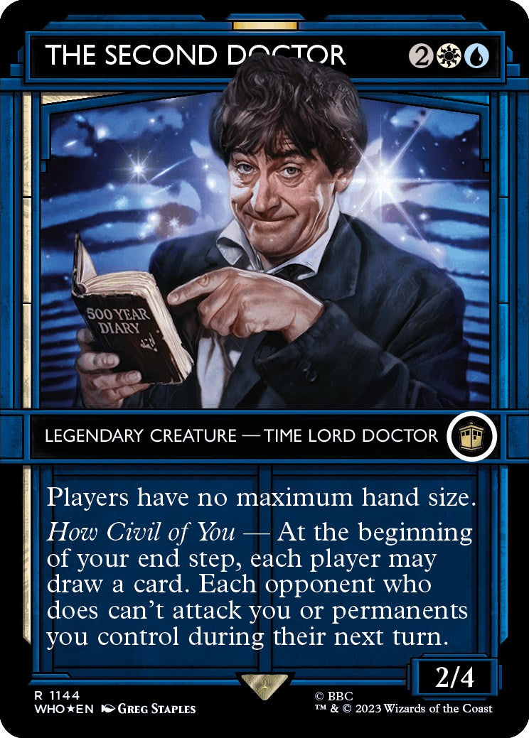 The Second Doctor (Showcase) (Surge Foil) [Doctor Who] | Dumpster Cat Games