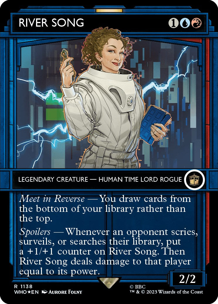 RIVER SONG (Showcase) (Surge Foil) [Doctor Who] | Dumpster Cat Games