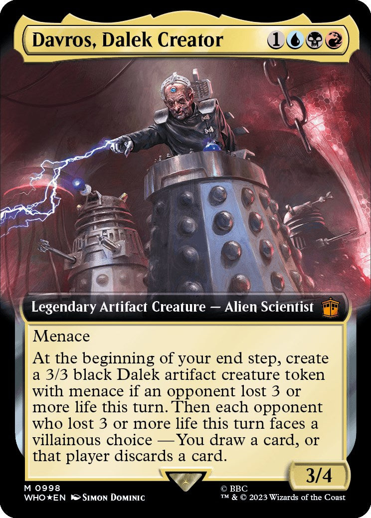 Davros, Dalek Creator (Extended Art) (Surge Foil) [Doctor Who] | Dumpster Cat Games