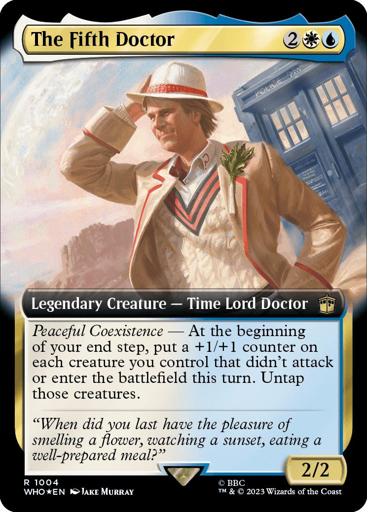 The Fifth Doctor (Extended Art) (Surge Foil) [Doctor Who] | Dumpster Cat Games