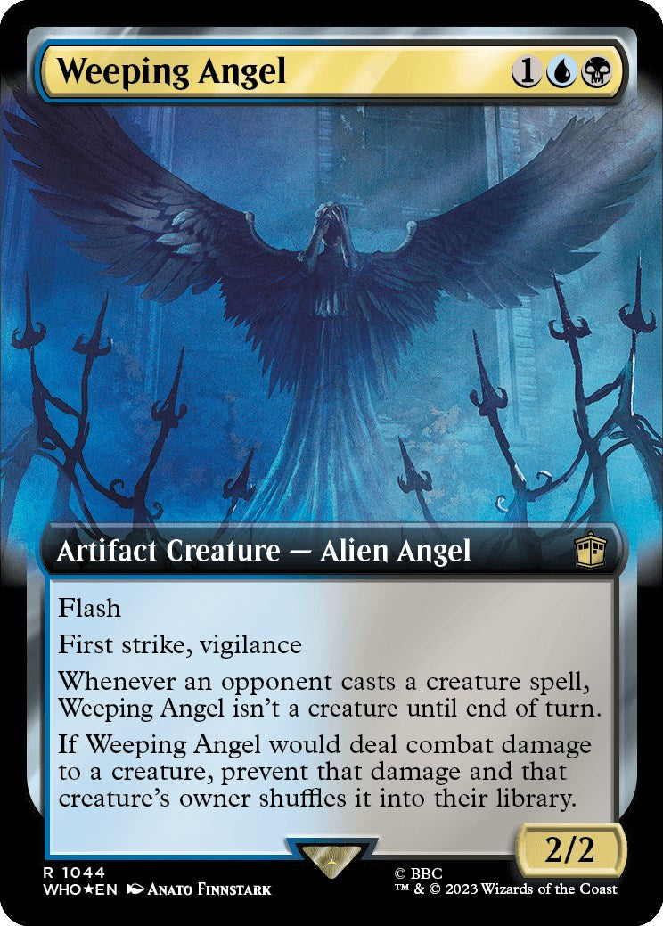 Weeping Angel (Extended Art) (Surge Foil) [Doctor Who] | Dumpster Cat Games