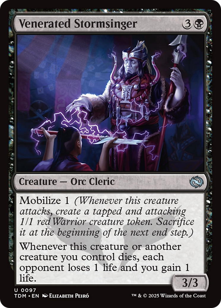 Venerated Stormsinger [Tarkir: Dragonstorm] | Dumpster Cat Games