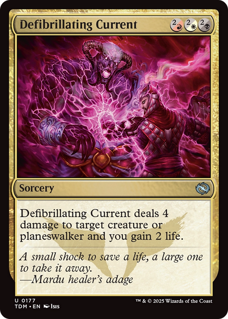 Defibrillating Current [Tarkir: Dragonstorm] | Dumpster Cat Games
