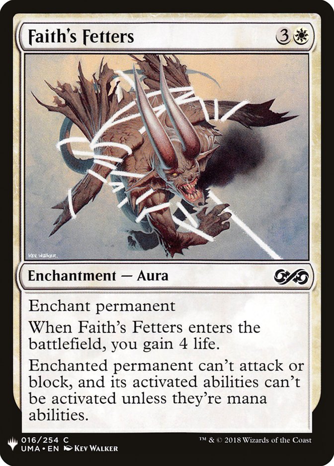 Faith's Fetters [Mystery Booster] | Dumpster Cat Games
