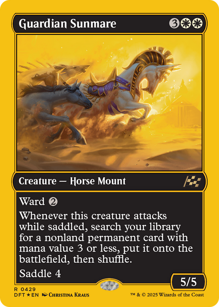 Guardian Sunmare (First-Place Foil) [Aetherdrift] | Dumpster Cat Games