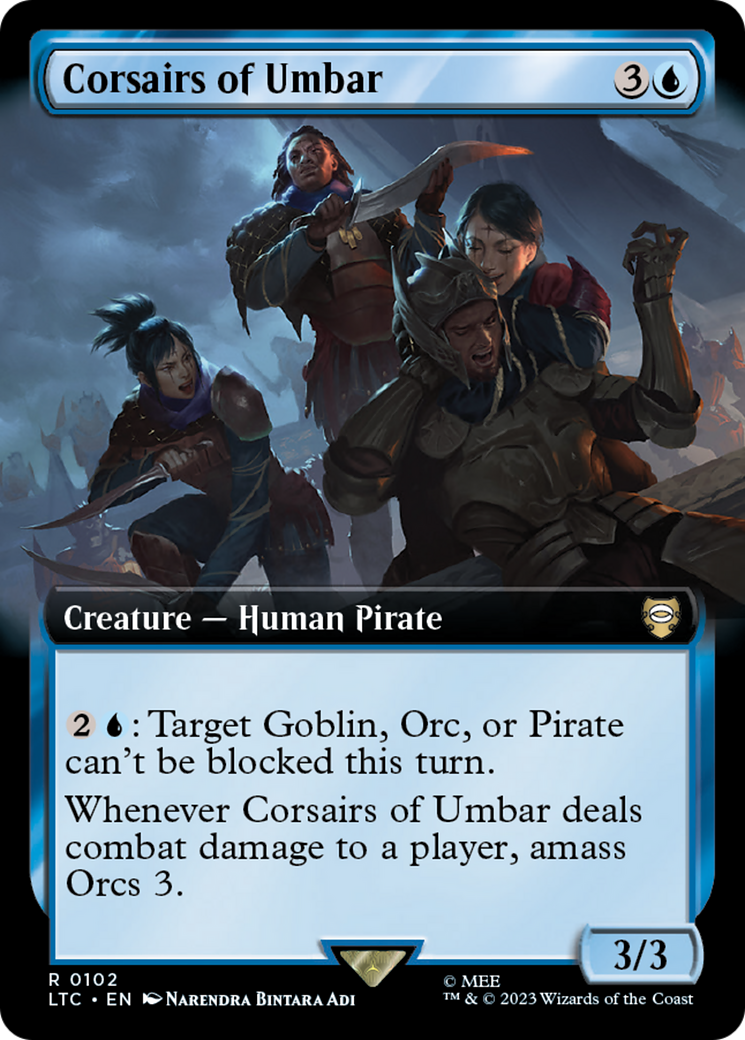 Corsairs of Umbar (Extended Art) [The Lord of the Rings: Tales of Middle-Earth Commander] | Dumpster Cat Games