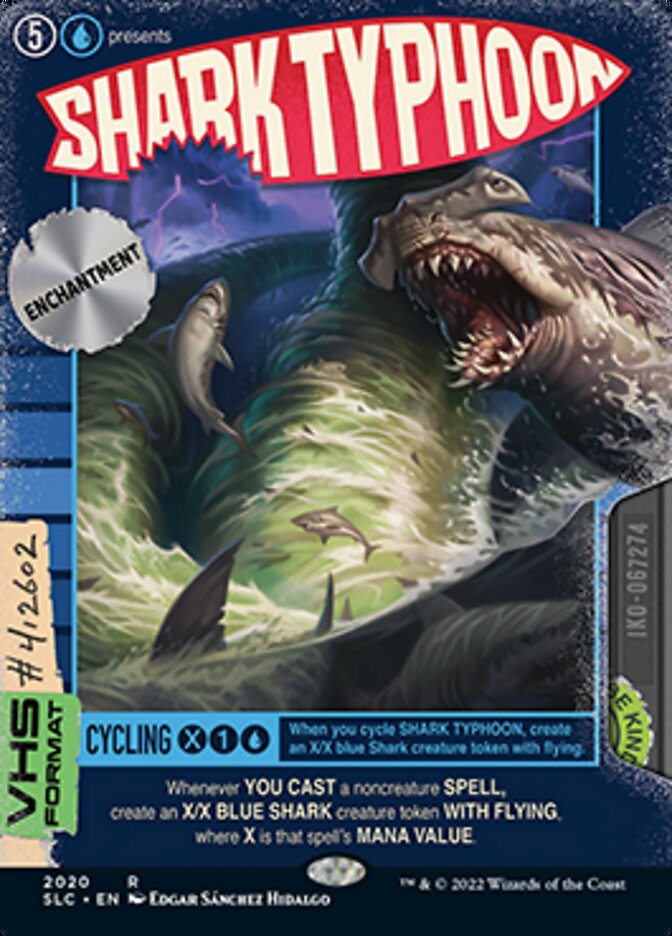 Shark Typhoon (Borderless Alternate Art) [Secret Lair Countdown Kit] | Dumpster Cat Games