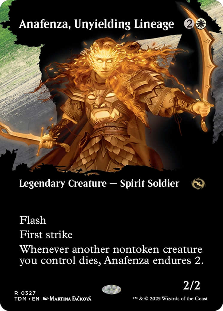 Anafenza, Unyielding Lineage (Borderless) [Tarkir: Dragonstorm] | Dumpster Cat Games