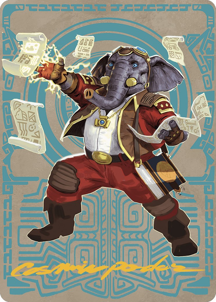 Quintorius Kand Art Card (65/81) (Gold-Stamped Signature) [The Lost Caverns of Ixalan Art Series] | Dumpster Cat Games