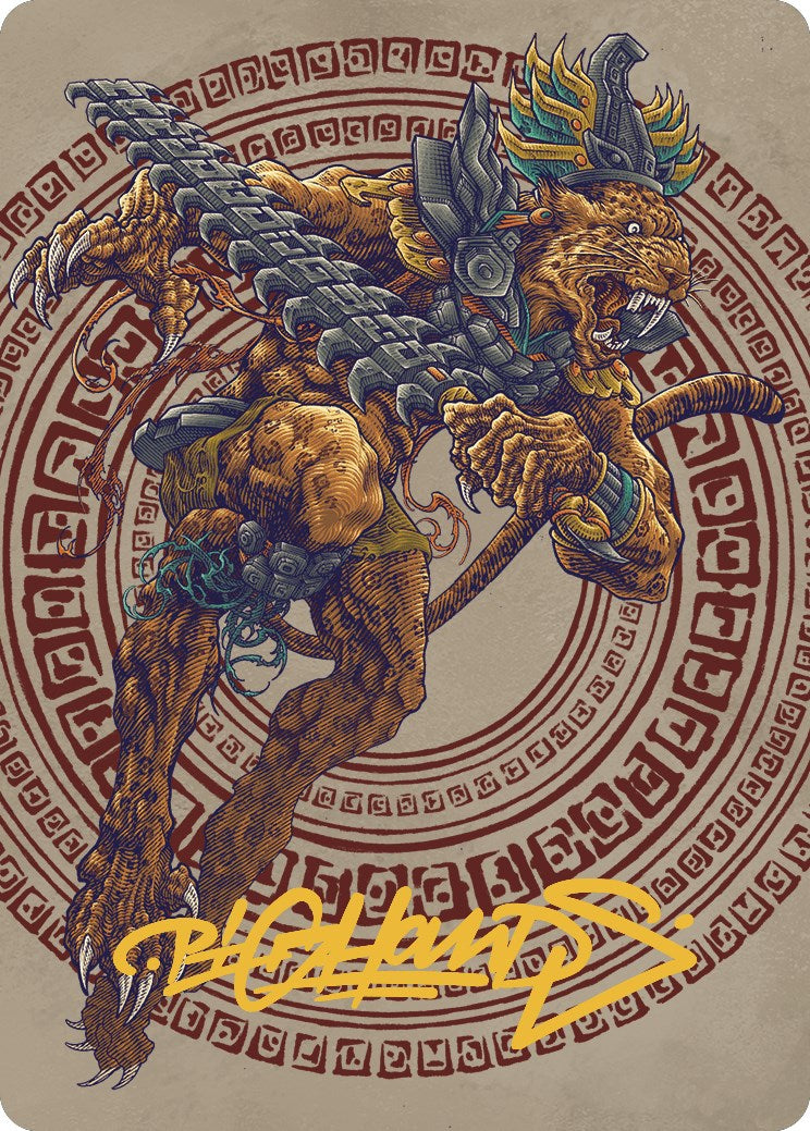 Sovereign Okinec Ahau Art Card (Gold-Stamped Signature) [The Lost Caverns of Ixalan Art Series] | Dumpster Cat Games