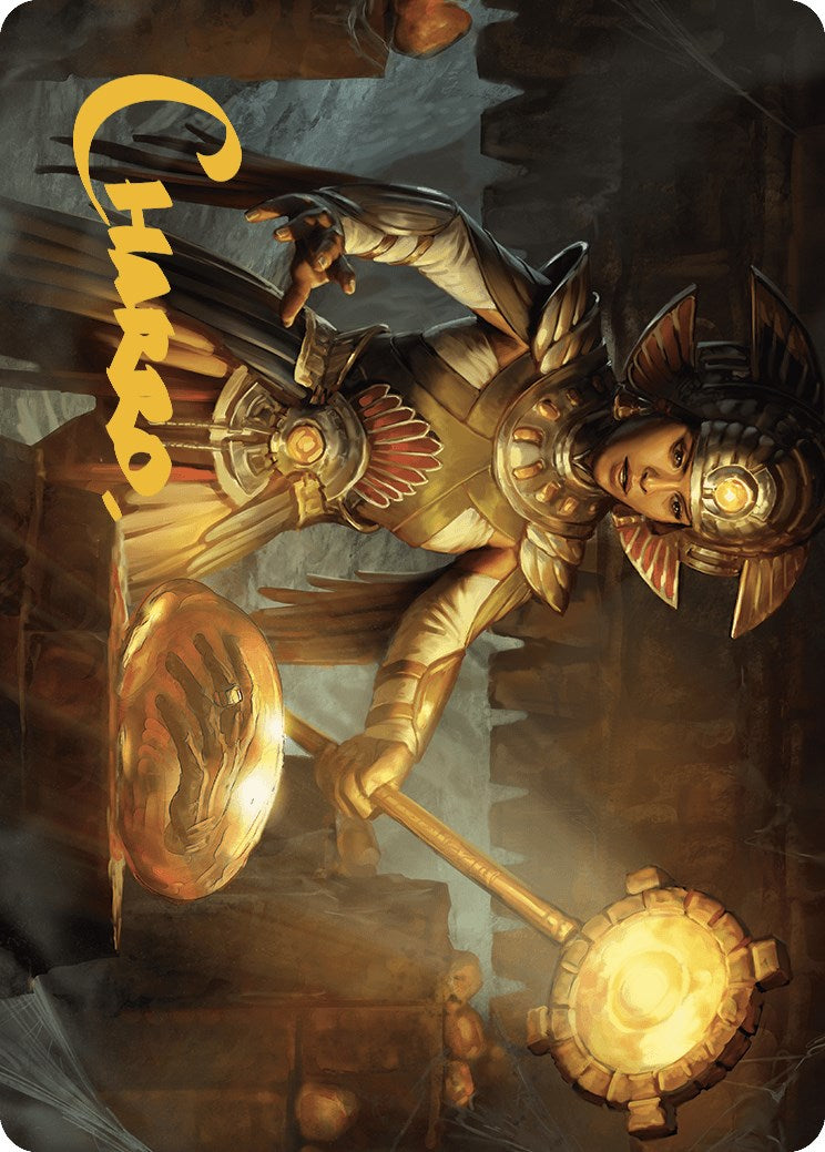 Curator of Sun's Creation Art Card (Gold-Stamped Signature) [The Lost Caverns of Ixalan Art Series] | Dumpster Cat Games
