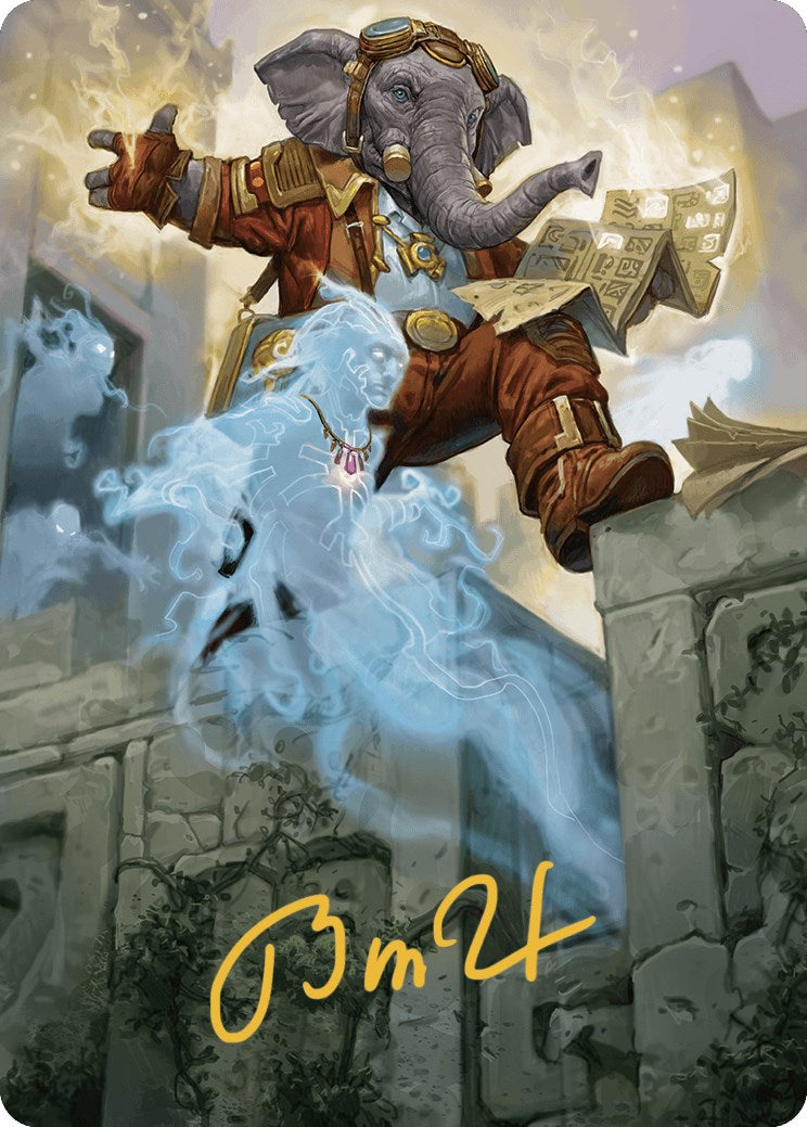 Quintorius Kand Art Card (37/81) (Gold-Stamped Signature) [The Lost Caverns of Ixalan Art Series] | Dumpster Cat Games