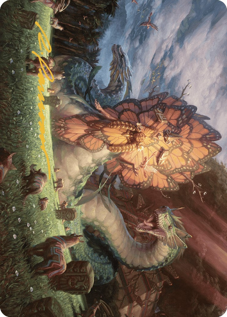 Ojer Kaslem, Deepest Growth Art Card (30/81) (Gold-Stamped Signature) [The Lost Caverns of Ixalan Art Series] | Dumpster Cat Games