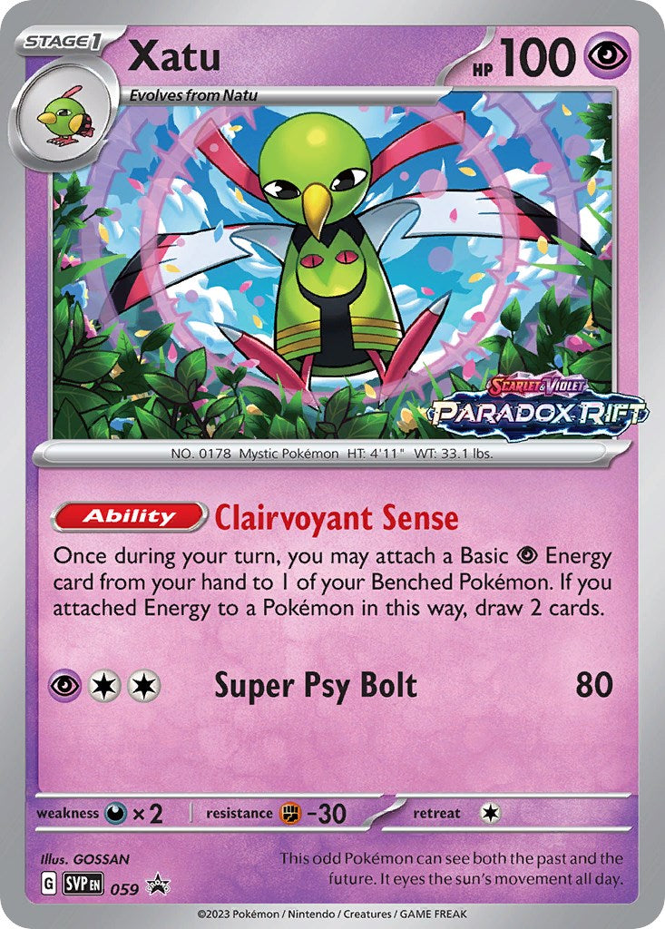 Xatu (059) [Scarlet & Violet: Black Star Promos] | Dumpster Cat Games