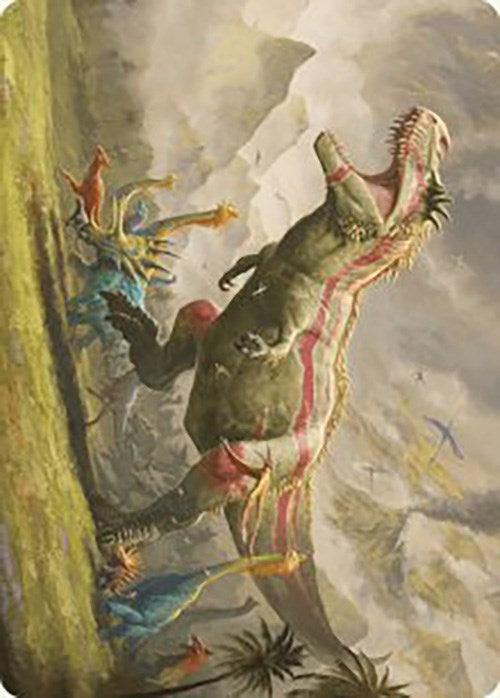 Ghalta, Stampede Tyrant Art Card [The Lost Caverns of Ixalan Art Series] | Dumpster Cat Games