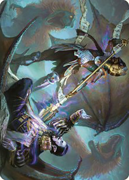Huatli's Final Strike Art Card [The Lost Caverns of Ixalan Art Series] | Dumpster Cat Games