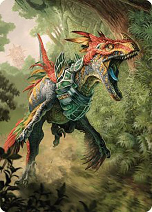 Dinosaur Token Art Card [The Lost Caverns of Ixalan Art Series] | Dumpster Cat Games